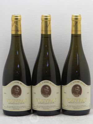 Vouvray Cuvée simone mignot Pierre Darragon 2005 - Lot of 3 Bottles