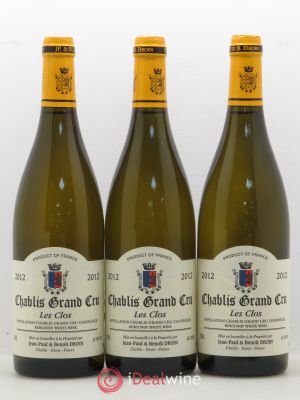 Chablis Grand Cru Les Clos Jean-Paul & Benoît Droin (Domaine)  2012 - Lot of 3 Bottles