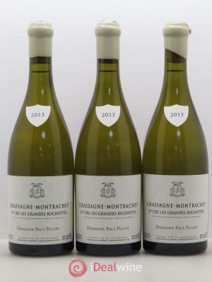 Chassagne-Montrachet 1er Cru Les Grandes Ruchottes Paul Pillot (Domaine)  2015 - Lot of 3 Bottles