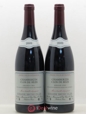 Chambertin Clos de Bèze Grand Cru Clos de Bèze Bruno Clair (Domaine)  2009 - Lot of 2 Bottles
