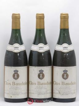 Vouvray Clos Baudoin 1997 - Lot of 3 Bottles