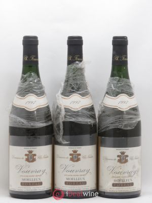 Vouvray Moelleux Clos Naudin - Philippe Foreau  1997 - Lot of 3 Bottles