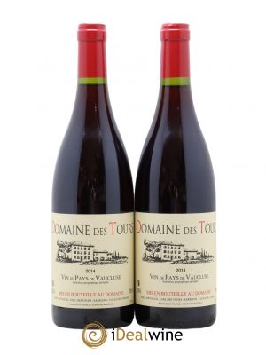 IGP Vaucluse (Vin de Pays de Vaucluse) Domaine des Tours Emmanuel Reynaud  2014 - Lot of 2 Bottles