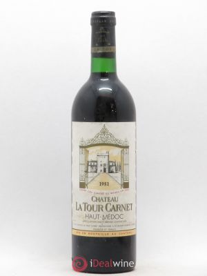 Château La Tour Carnet 4ème Grand Cru Classé  1981 - Lot of 1 Bottle