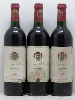 Madiran Château Montus Alain Brumont  1989 - Lot of 3 Bottles