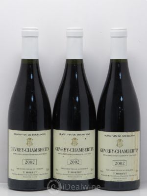 Gevrey-Chambertin Thierry Mortet 2002 - Lot of 3 Bottles