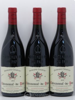 Châteauneuf-du-Pape Famille Charvin  2012 - Lot of 3 Bottles