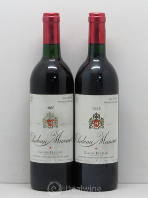 Château Musar Serge Hochar  1986 - Lot of 2 Bottles