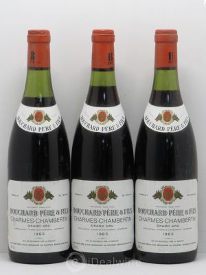 Charmes-Chambertin Grand Cru Bouchard Père & Fils  1983 - Lot of 3 Bottles
