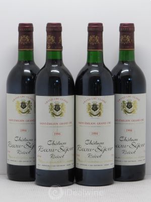 Château Beau-Séjour Bécot 1er Grand Cru Classé B  1994 - Lot of 4 Bottles