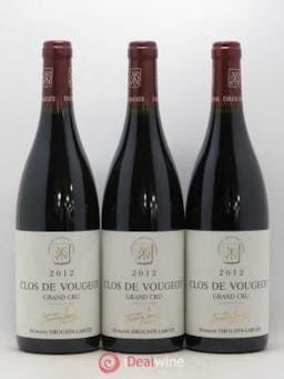 Clos de Vougeot Grand Cru Domaine Drouhin-Laroze  2012 - Lot of 3 Bottles