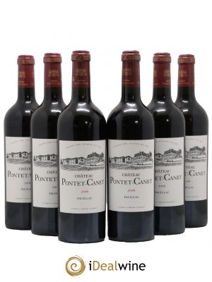 Château Pontet Canet 5ème Grand Cru Classé  2006 - Lot of 6 Bottles