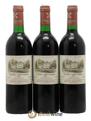 Château Saint-Pierre 4ème Grand Cru Classé 1989 - Lot de 3 Bottles