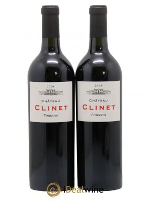 Château Clinet  2008 - Lot of 2 Bottles