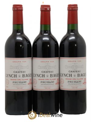 Château Lynch Bages 5ème Grand Cru Classé 2001 - Lot de 3 Bottles