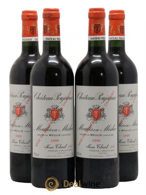 Château Poujeaux  1999 - Lot of 4 Bottles