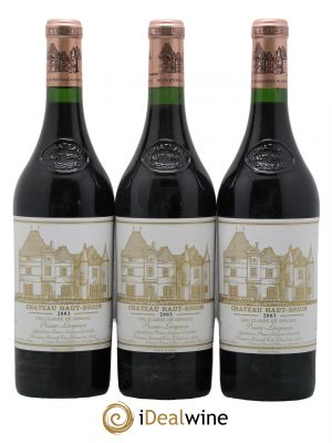 Château Haut Brion 1er Grand Cru Classé 2003 - Lot de 3 Bottles