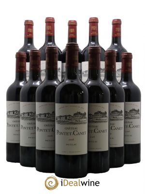 Château Pontet Canet 5ème Grand Cru Classé  2008 - Lot of 12 Bottles