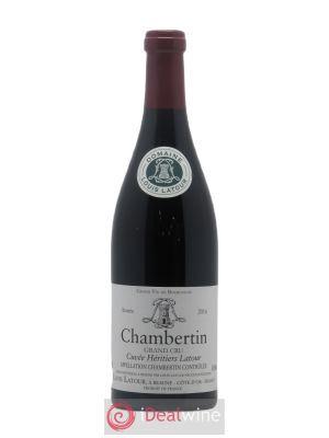 Chambertin Grand Cru Cuvée Héritiers Latour Louis Latour (Domaine)  2016 - Lot de 1 Bouteille