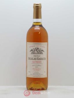 Château Sigalas Rabaud 1er Grand Cru Classé  2001 - Lot de 1 Bouteille
