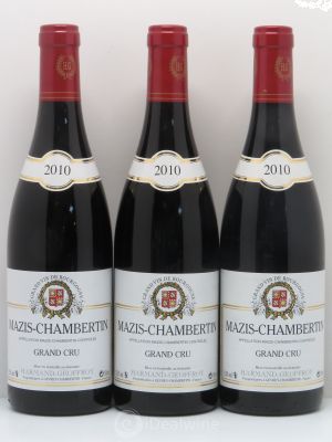 Mazis-Chambertin Grand Cru Harmand-Geoffroy (Domaine)  2010 - Lot of 3 Bottles