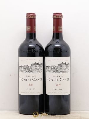 Château Pontet Canet 5ème Grand Cru Classé  2019 - Lot de 2 Bouteilles