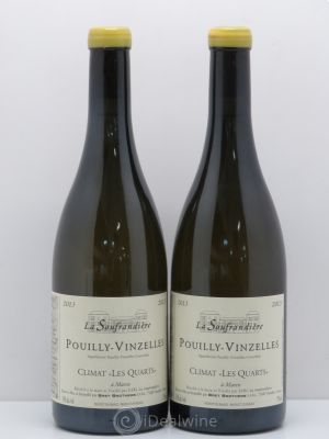 Pouilly-Vinzelles Les Quarts La Soufrandière - Bret Brothers  2013 - Lot de 2 Bouteilles
