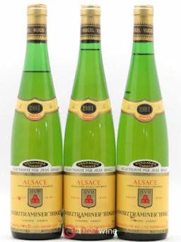 Gewurztraminer Vendanges Tardives Hugel (Domaine)  1981 - Lot of 3 Bottles