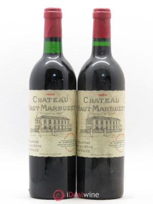 Château Haut Marbuzet  1986 - Lot of 2 Bottles