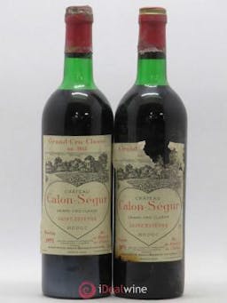 Château Calon Ségur 3ème Grand Cru Classé  1975 - Lot of 2 Bottles