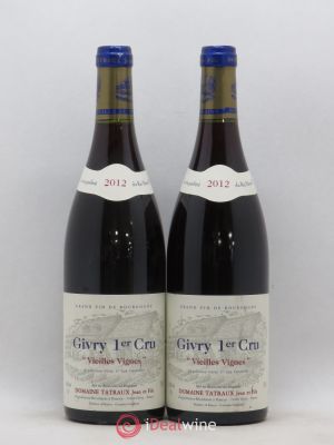 Givry 1er Cru Vieilles Vignes Tatraux 2012 - Lot de 2 Bouteilles