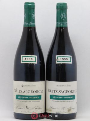Nuits Saint-Georges 1er Cru Les Saints Georges Henri Gouges  1999 - Lot of 2 Bottles