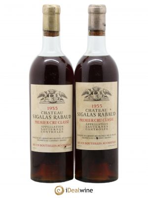 Château Sigalas Rabaud 1er Grand Cru Classé  1955 - Lot of 2 Bottles