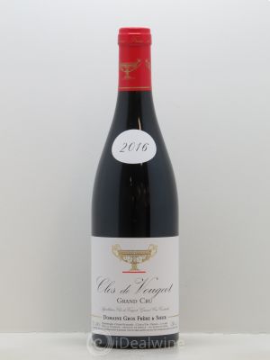 Clos de Vougeot Grand Cru Gros Frère & Soeur  2016 - Lot of 1 Bottle