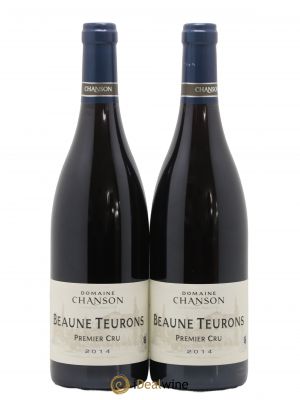 Beaune 1er Cru Teurons Domaine Chanson 2014 - Lot of 2 Bottles