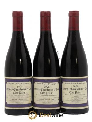Gevrey-Chambertin 1er Cru Clos Prieur Domaine Pierre Gelin 2006 - Lot of 3 Bottles