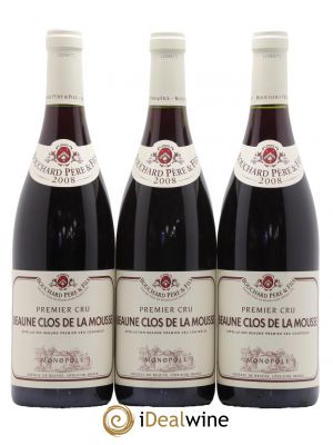 Beaune 1er Cru Clos de la Mousse Bouchard Père & Fils 2008 - Lot de 3 Bottiglie