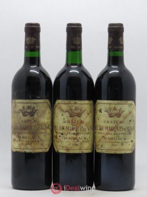 Château Bel Air Marquis d'Aligre  1995 - Lot of 3 Bottles