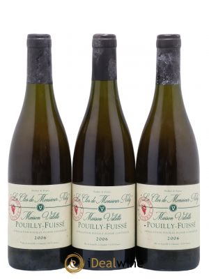 Pouilly-Fuissé Clos de Monsieur Noly Vieilles Vignes Valette (Domaine)  2006 - Lot de 3 Bouteilles