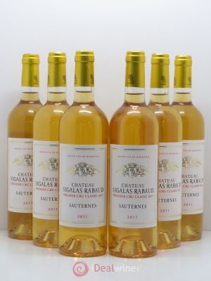Château Sigalas Rabaud 1er Grand Cru Classé  2011 - Lot of 6 Bottles