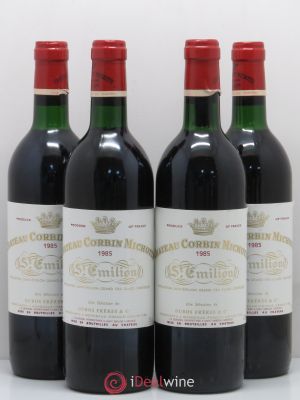 Château Corbin Michotte Grand Cru Classé  1985 - Lot of 4 Bottles