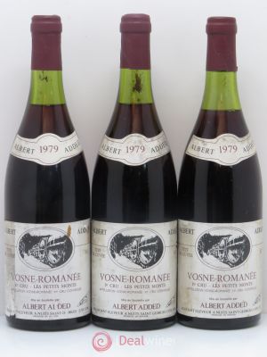 Vosne-Romanée 1er Cru Les Petits Monts A. Added 1979 - Lot of 3 Bottles