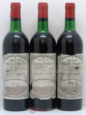 Pomerol Château Plincette 1973 - Lot of 3 Bottles