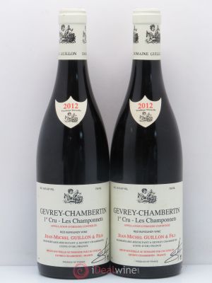 Gevrey-Chambertin 1er Cru Les Champonnets Jm. Guillon 2012 - Lot of 2 Bottles