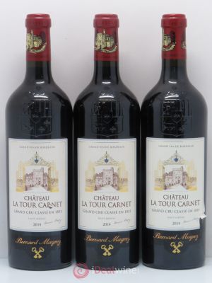 Château La Tour Carnet 4ème Grand Cru Classé  2014 - Lot of 3 Bottles