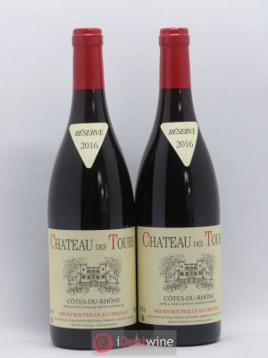 Côtes du Rhône Château des Tours E.Reynaud  2016 - Lot of 2 Bottles