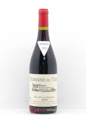 IGP Vaucluse (Vin de Pays de Vaucluse) Domaine des Tours E.Reynaud Merlot 2003 - Lot of 1 Bottle