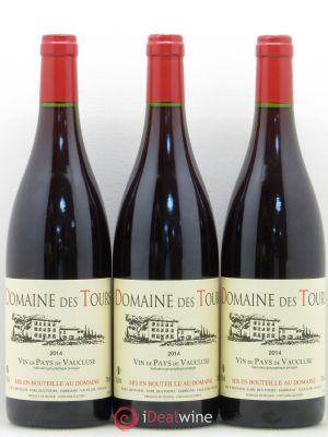 IGP Vaucluse (Vin de Pays de Vaucluse) Domaine des Tours E.Reynaud  2014 - Lot of 3 Bottles