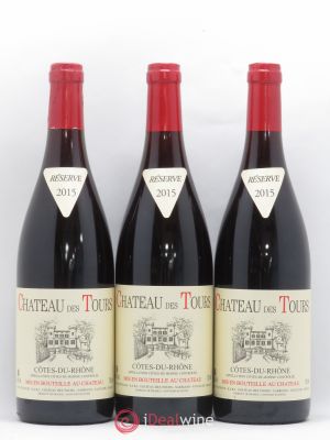Côtes du Rhône Château des Tours E.Reynaud  2015 - Lot de 3 Bouteilles