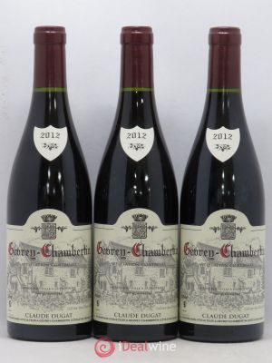 Gevrey-Chambertin Claude Dugat  2012 - Lot of 3 Bottles
